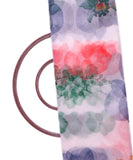 Multicolor Floral Print Organza Silk Fabric