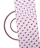 White Colour Polka Dots Print Chanderi Silk Fabric