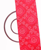 Dark Pink Colour Bandhani Print Chanderi Silk Fabric