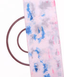 White Colour Tie Dye Print Chanderi Silk Fabric