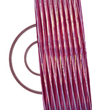 Wine Colour Embroidery Net Fabric