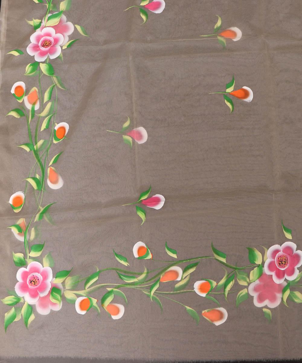 Organza Fabric Material Dupatta  Stole Scarf Digital Print Buy Now Fabric Dekho