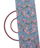 Light Blue Colour Floral Print Digital Print Chiffon Fabric