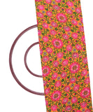 Yellow Colour Floral Print Digital Print Chiffon Fabric