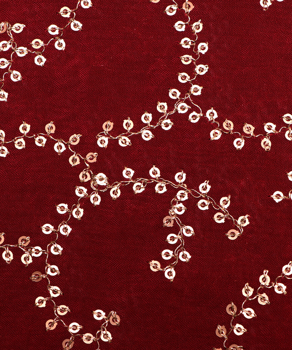 Pure Chinon Embroidery Silk Fabric Fabric Dekho Wedding Festival Party