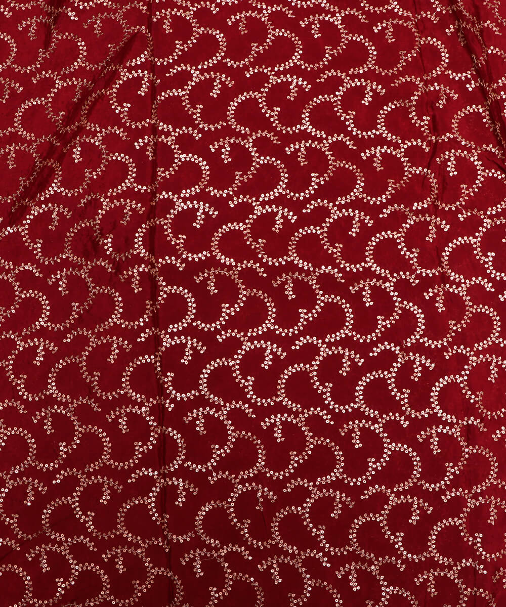 Pure Chinon Embroidery Silk Fabric Fabric Dekho Wedding Festival Party