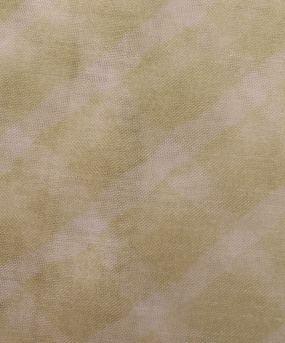 Light Green Colour Lehariya Digital Print Organza Fabric