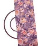 Grey Colour Floral Print Chanderi Silk Fabric