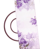 White Colour Floral Print Chanderi Silk Fabric