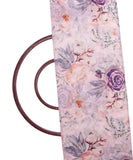 Off White Color Floral Print Chanderi Fabric