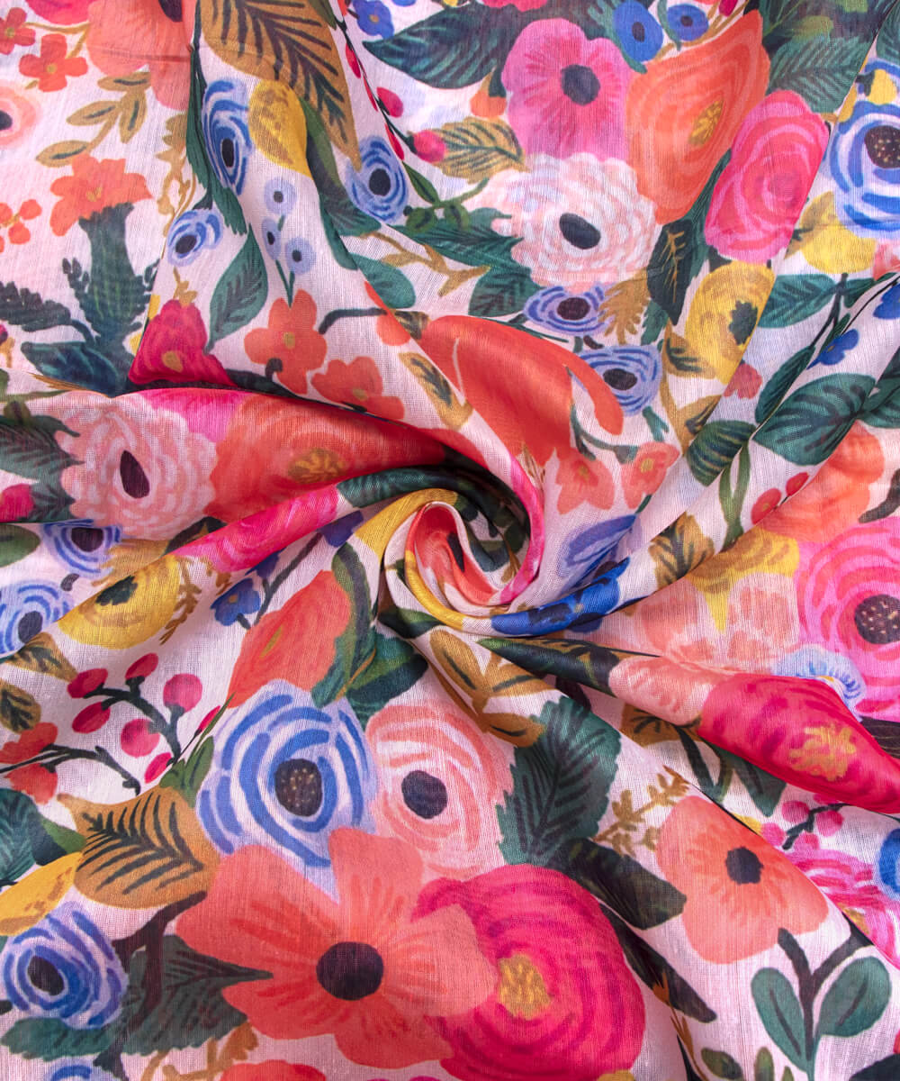Chanderi Silk Fabric Material Store Shop Online Fabric Dekho