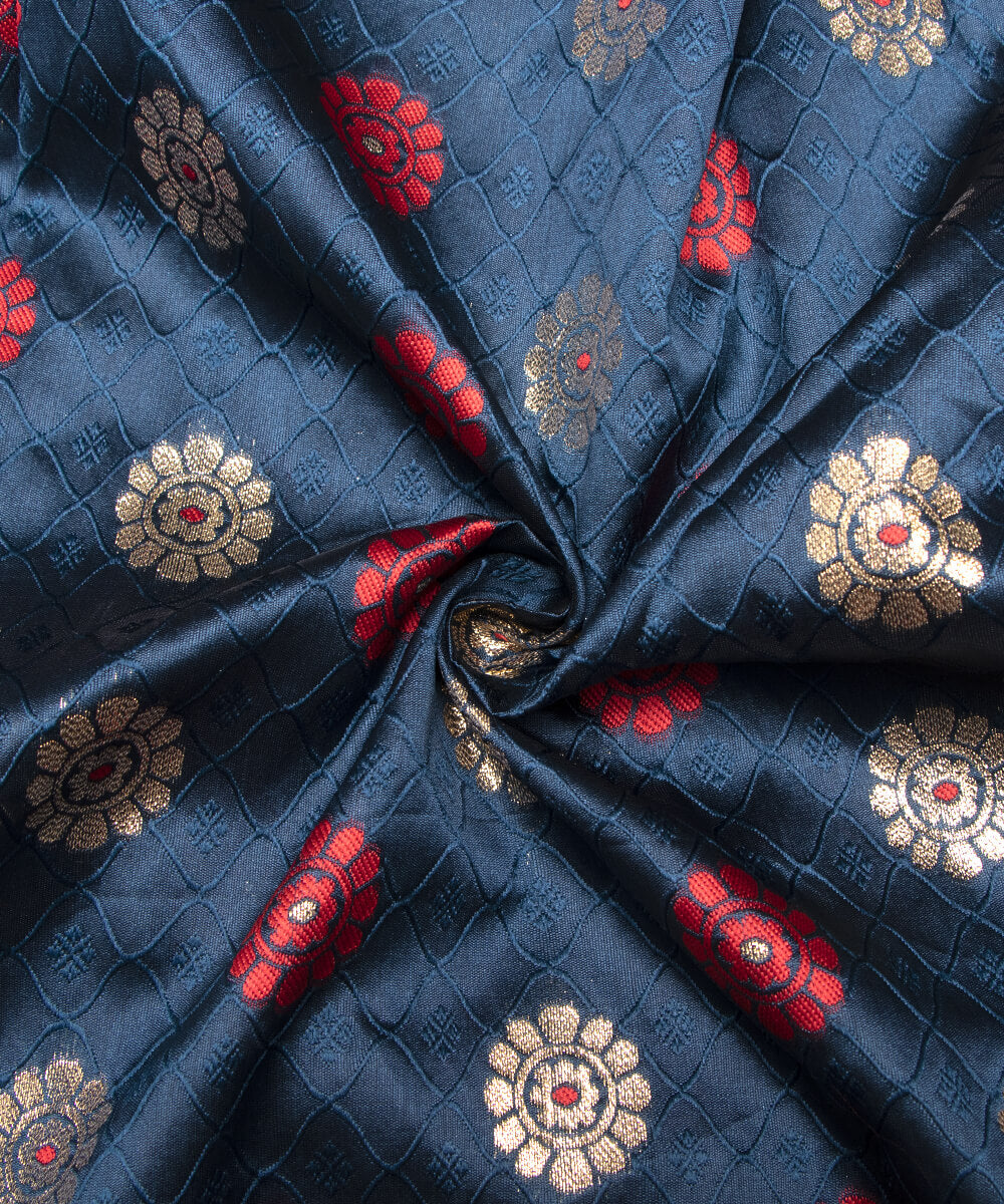 Banarasi Silk Fabric Blouse Pattu Pavada Online At Fabric Dekho