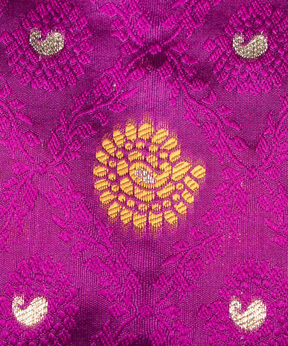 Banarasi Silk Fabric Blouse Pattu Pavada Online At Fabric Dekho