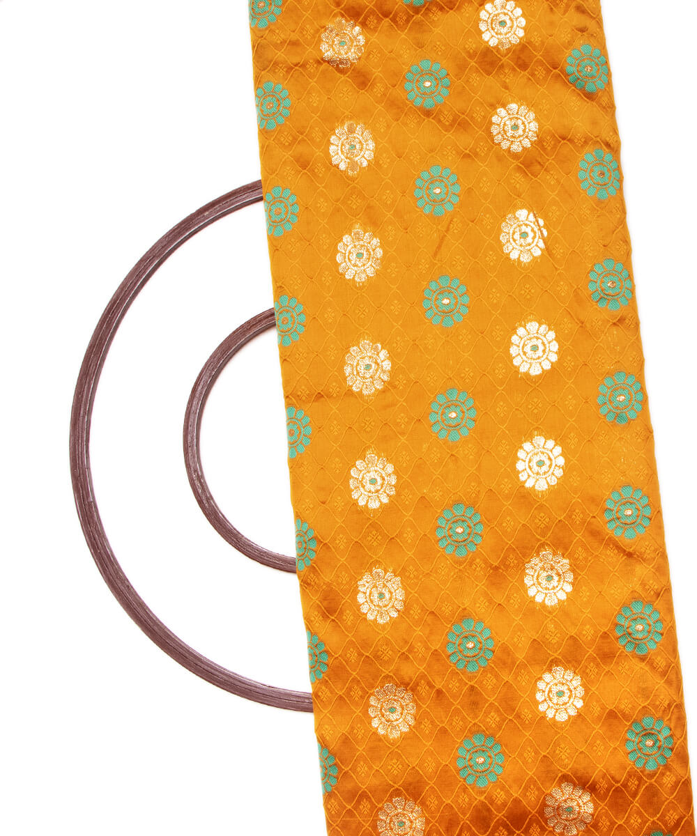 Banarasi Silk Fabric Blouse Pattu Pavada Online At Fabric Dekho