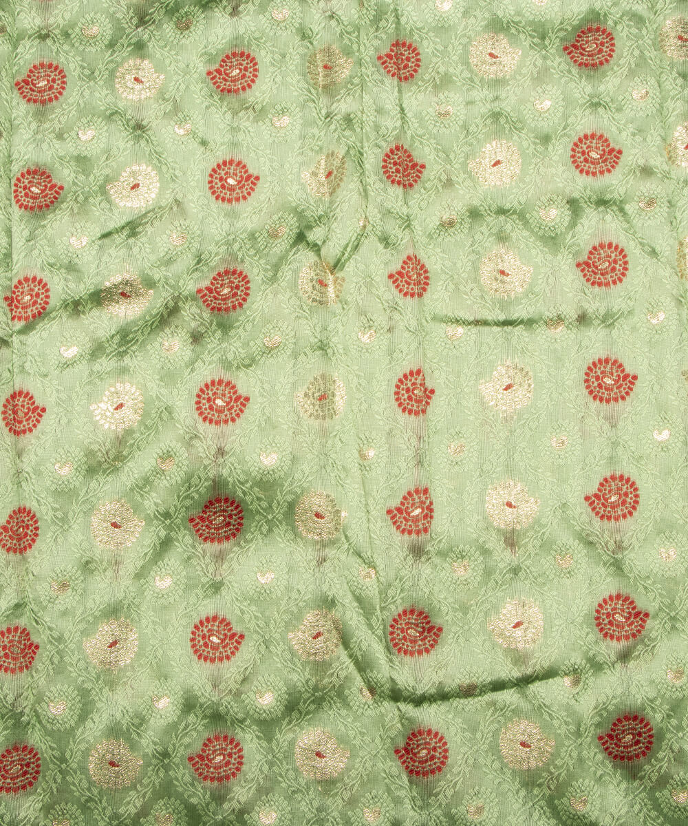 Banarasi Silk Fabric Blouse Pattu Pavada Online At Fabric Dekho