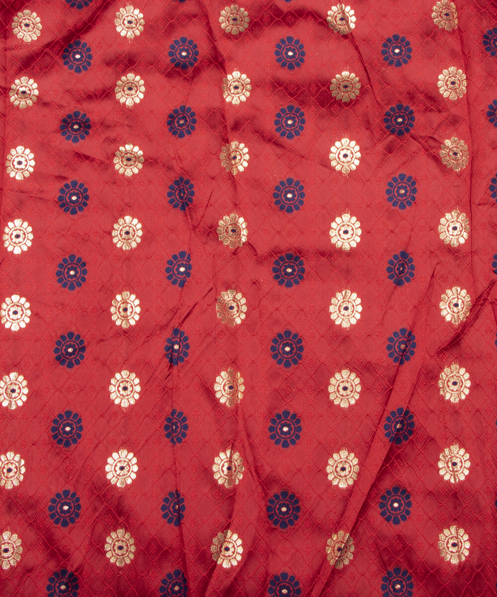 Banarasi Silk Fabric Blouse Pattu Pavada Online At Fabric Dekho