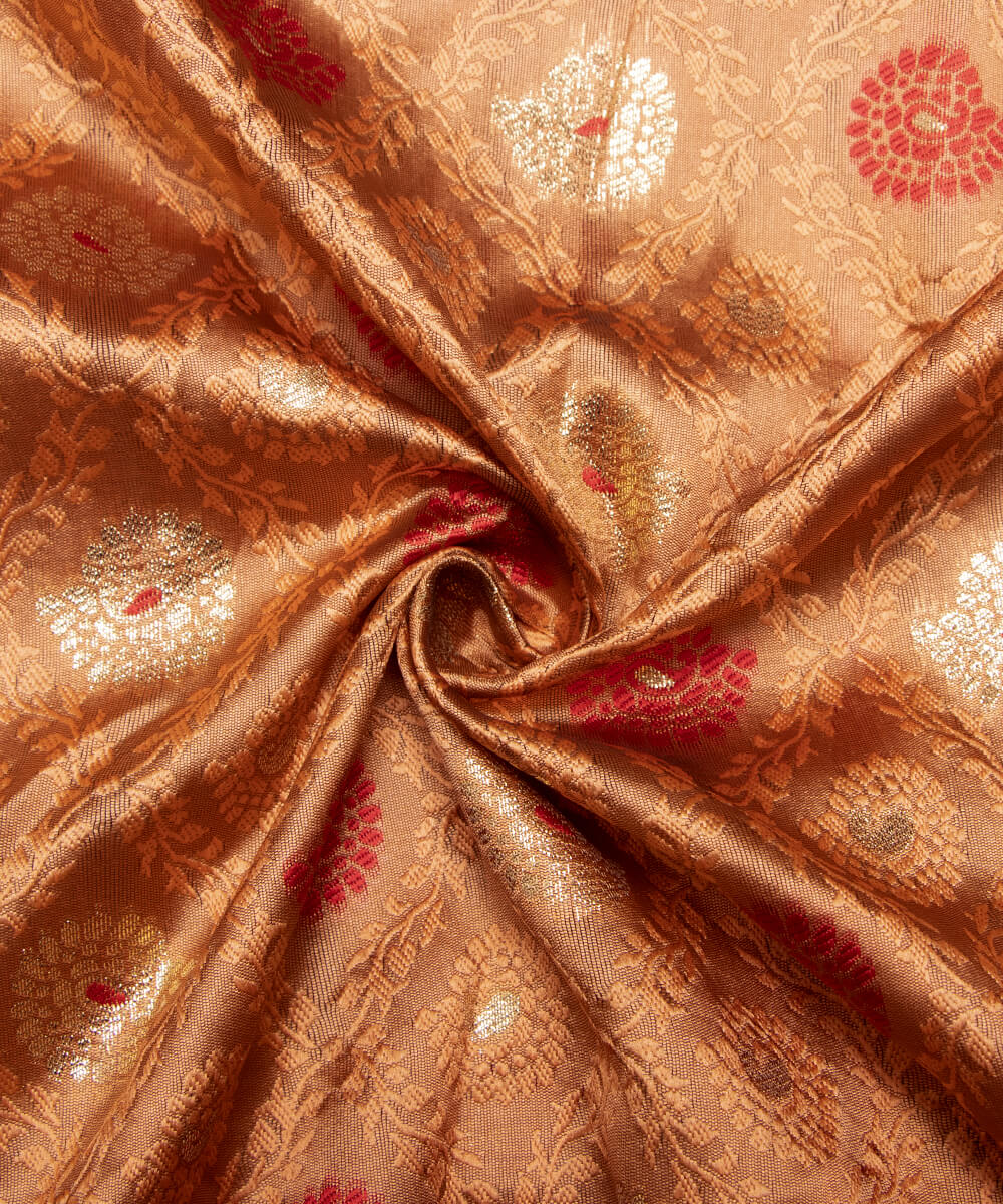 Banarasi Silk Fabric Blouse Pattu Pavada Online At Fabric Dekho