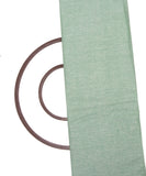 Green Colour Two Tone Plain Khadi Fabric