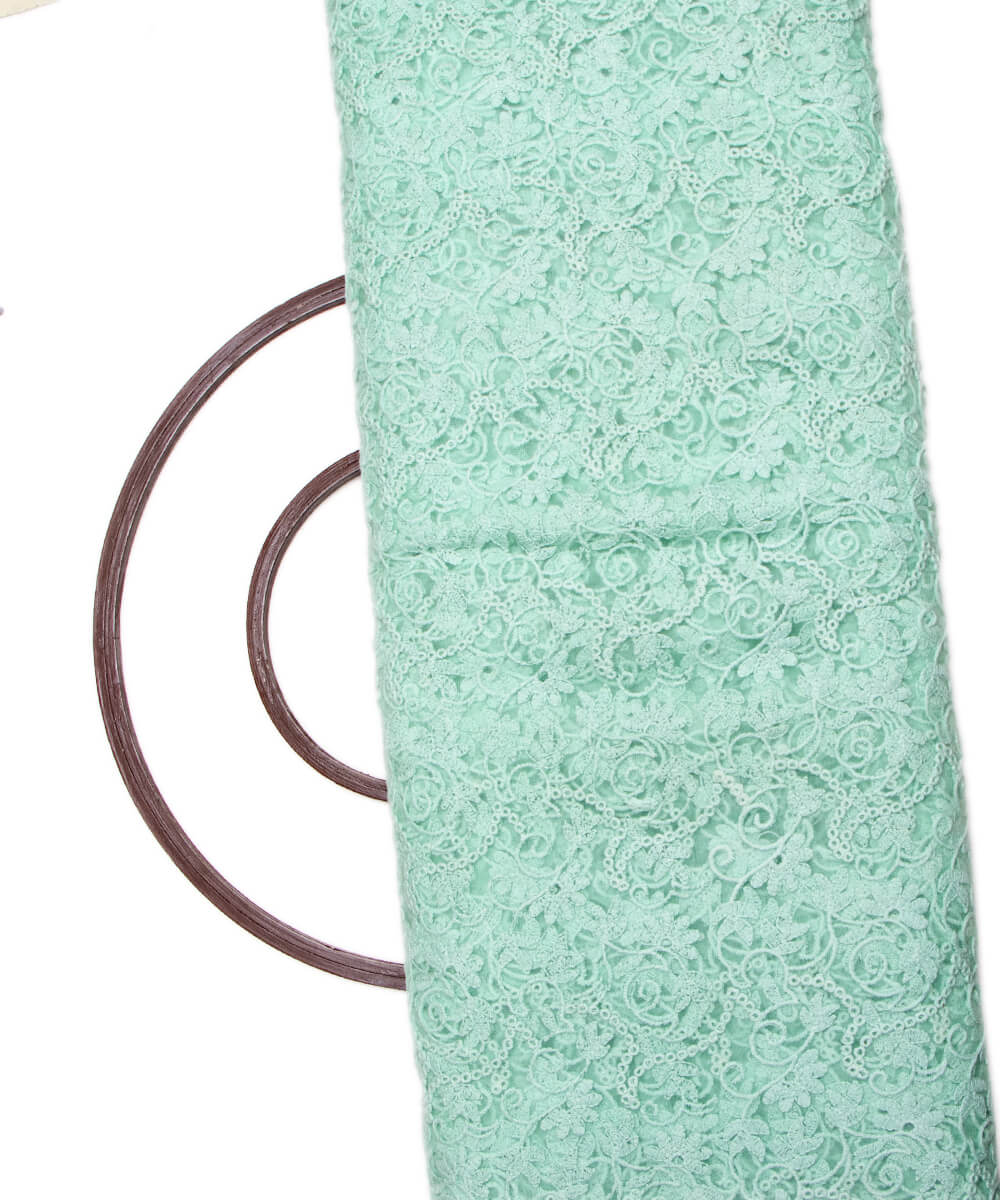 Net Embroidery Fabric Material Boutique Designer