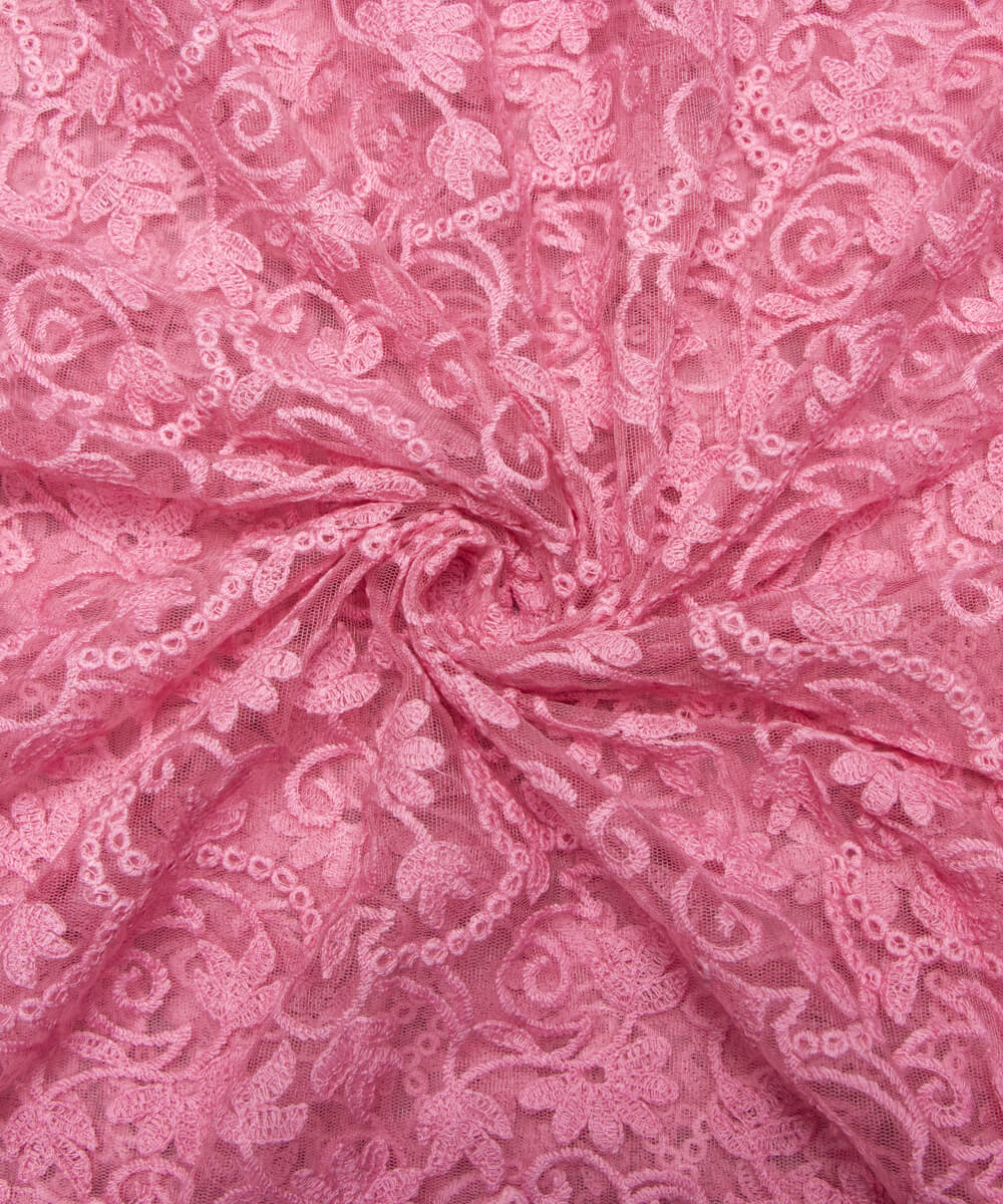 Net Embroidery Fabric Material Boutique Designer