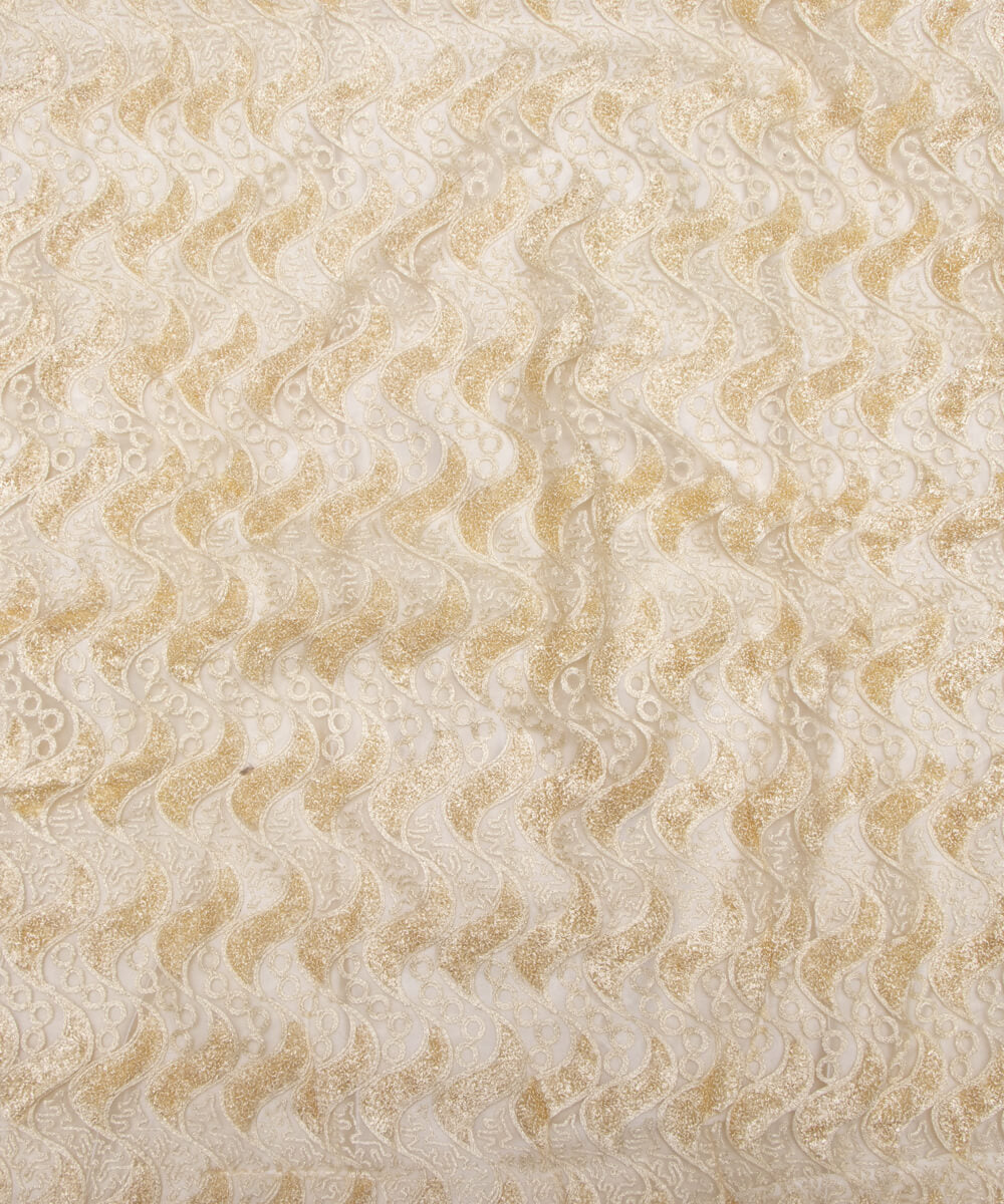 Net Embroidery Fabric Material Boutique Designer
