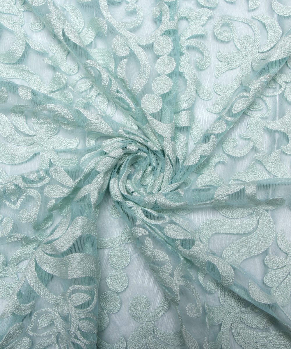 Net Embroidery Fabric Material Boutique Designer