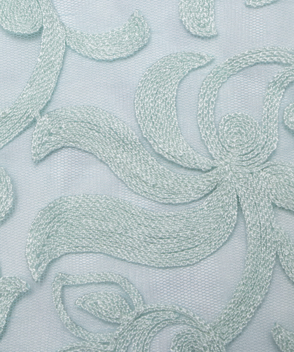 Net Embroidery Fabric Material Boutique Designer