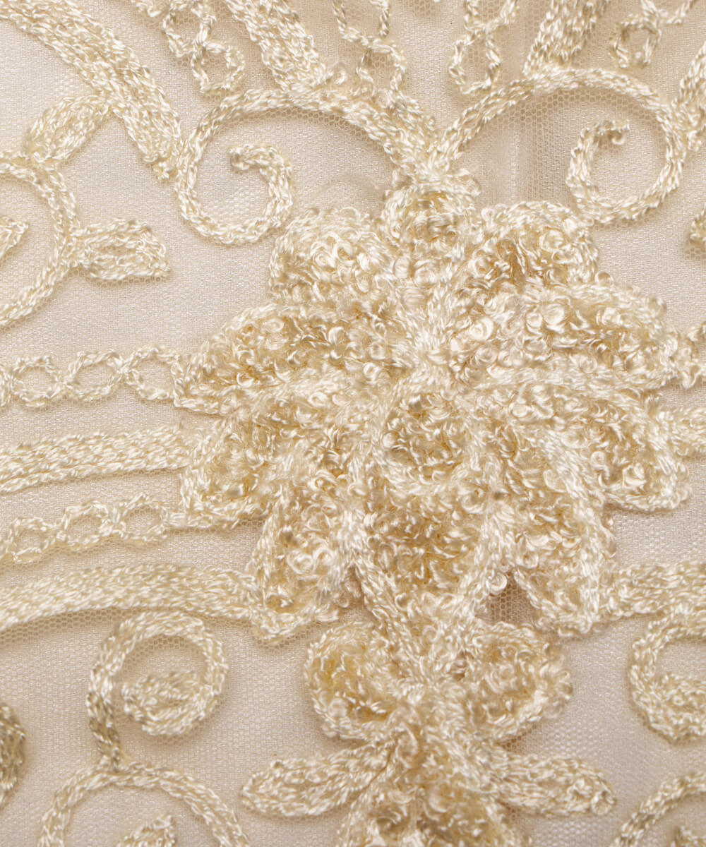 Net Embroidery Fabric Material Boutique Designer