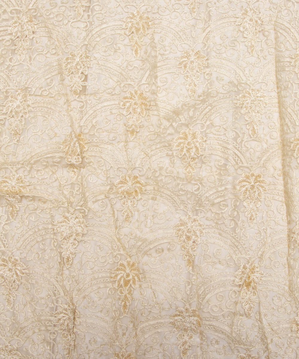 Net Embroidery Fabric Material Boutique Designer