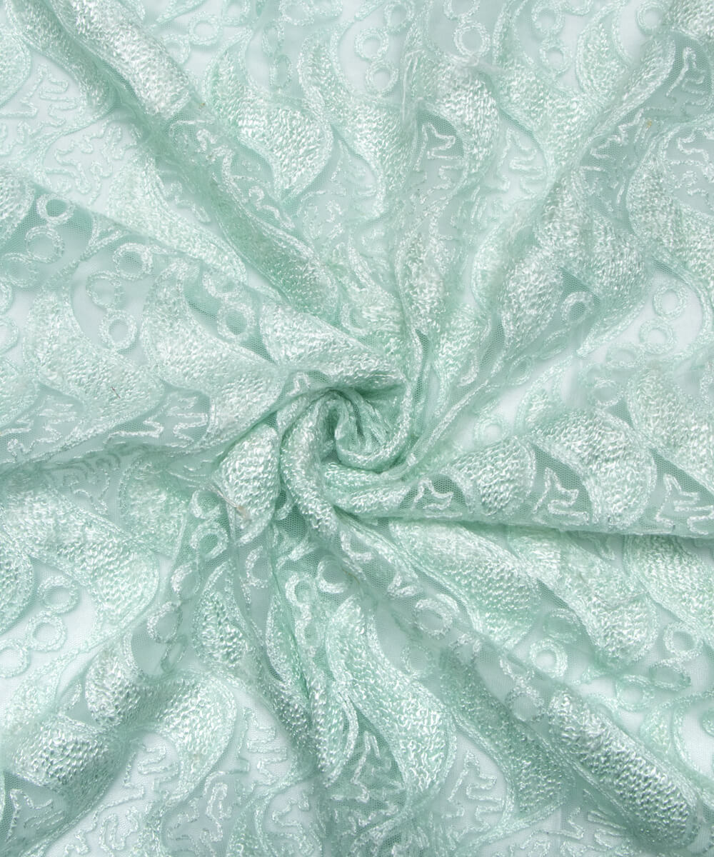 Net Embroidery Fabric Material Boutique Designer