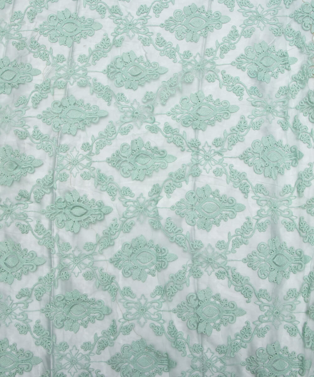 Net Embroidery Fabric Material Boutique Designer