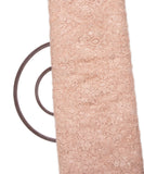Light Peach Colour Floral Net Embroidery Fabric