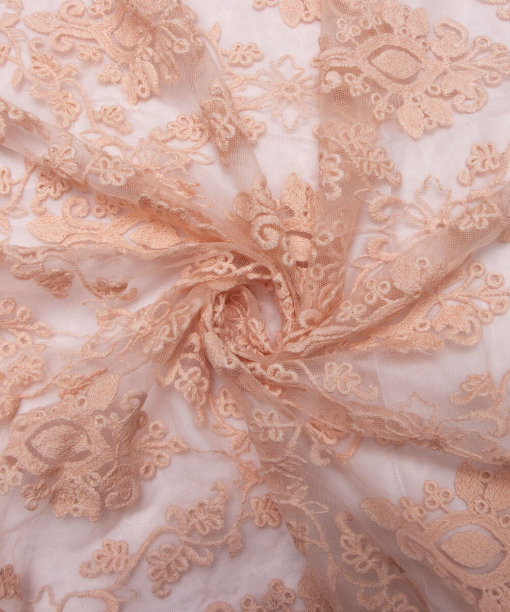Net Embroidery Fabric Material Boutique Designer