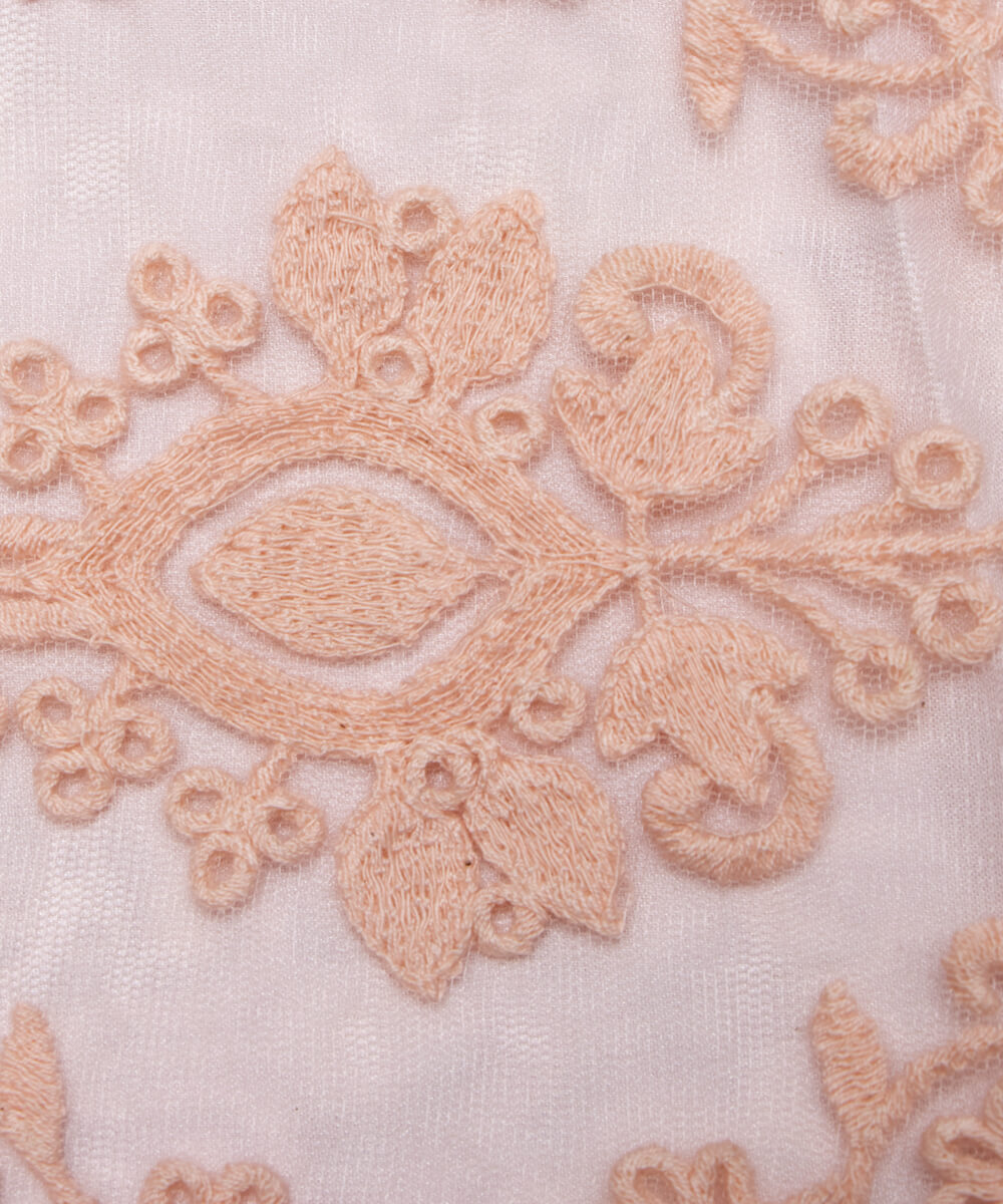 Net Embroidery Fabric Material Boutique Designer