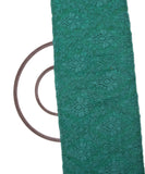 Turquoise Colour Floral Net Embroidery Fabric