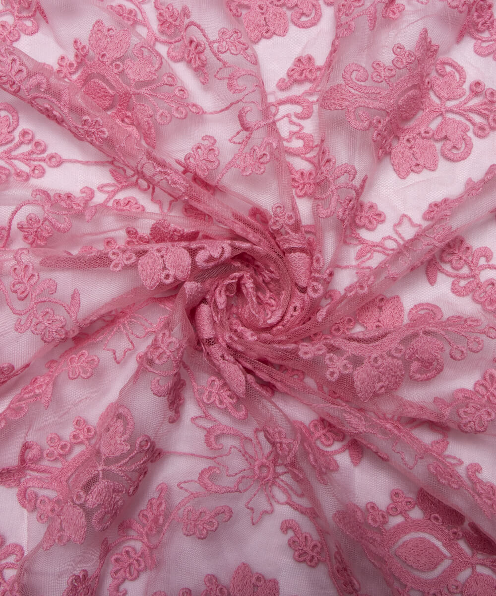Net Embroidery Fabric Material Boutique Designer