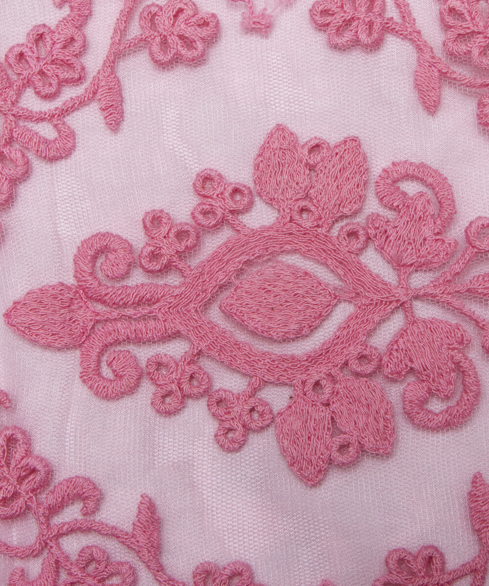 Net Embroidery Fabric Material Boutique Designer