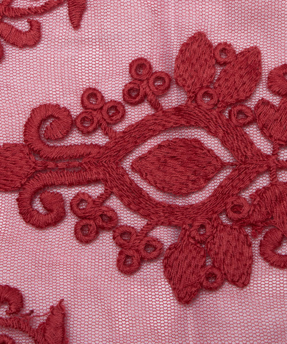Net Embroidery Fabric Material Boutique Designer
