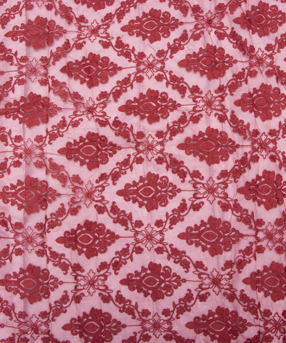 Net Embroidery Fabric Material Boutique Designer