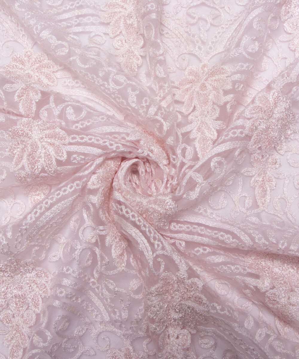 Net Embroidery Fabric Material Boutique Designer