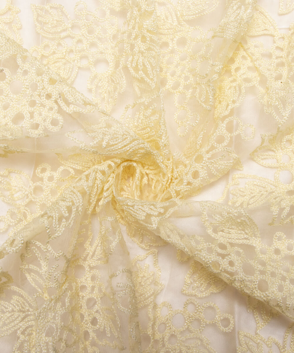 Net Embroidery Fabric Material Boutique Designer