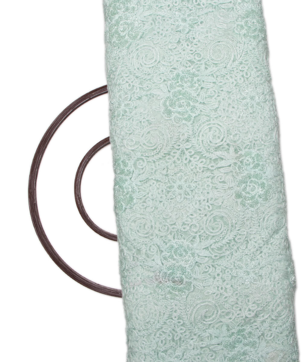 Net Embroidery Fabric Material Boutique Designer