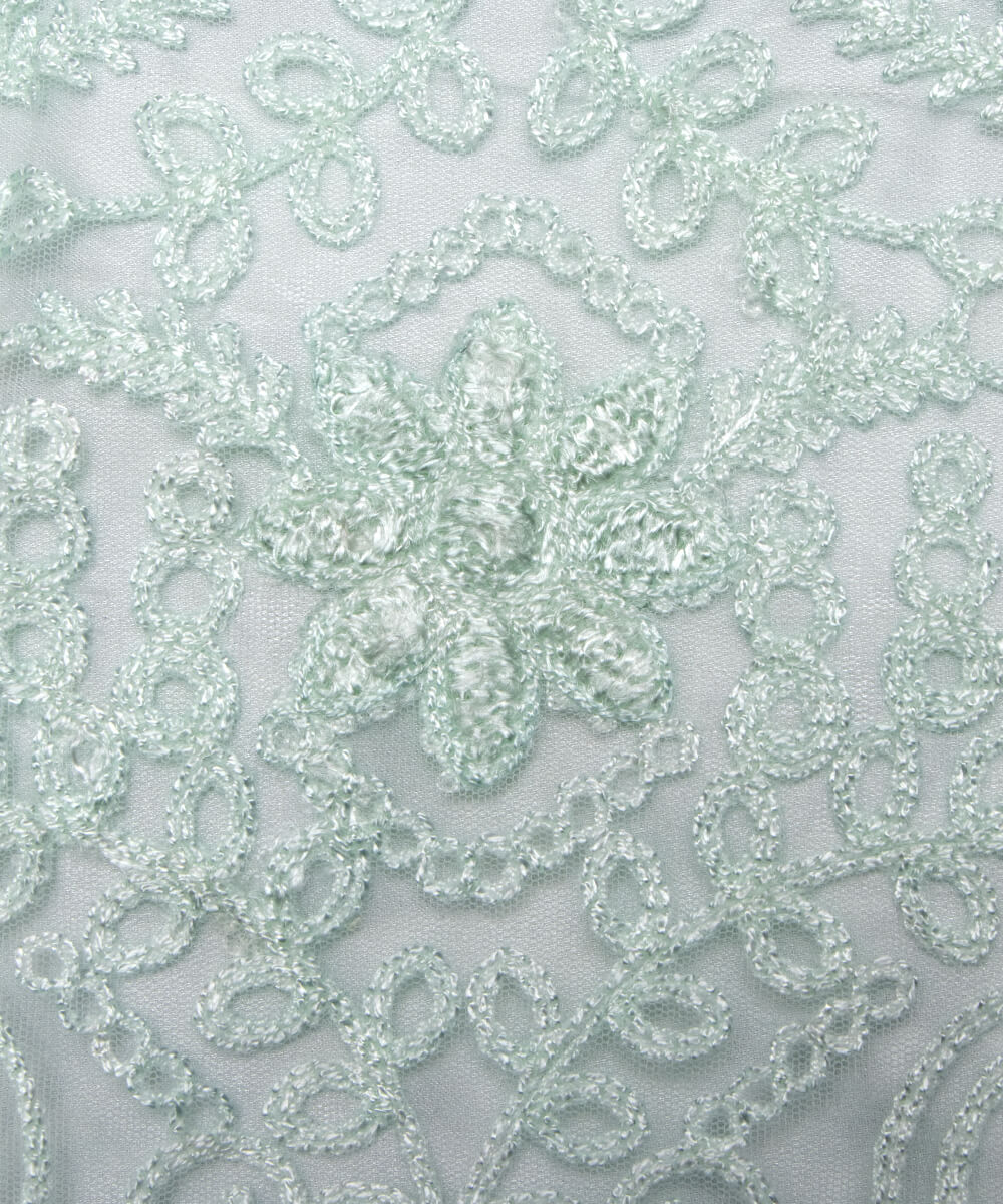 Net Embroidery Fabric Material Boutique Designer