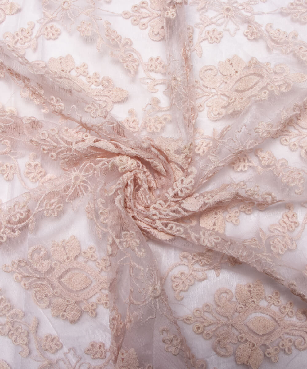 Net Embroidery Fabric Material Boutique Designer