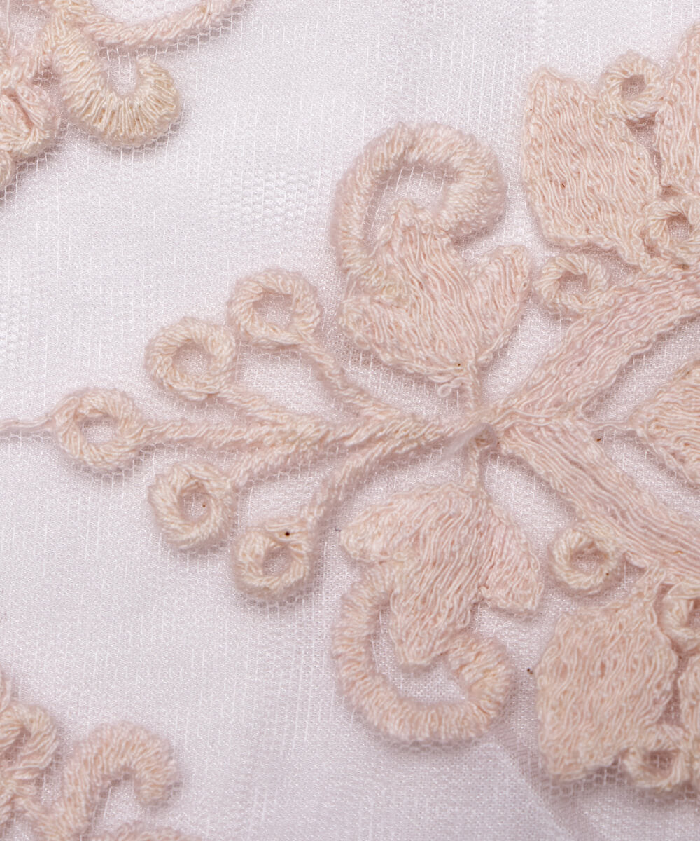 Net Embroidery Fabric Material Boutique Designer