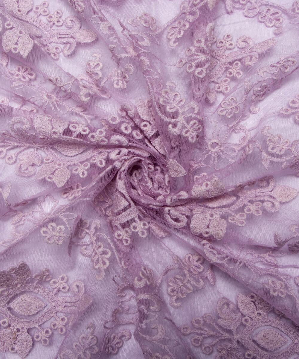 Net Embroidery Fabric Material Boutique Designer
