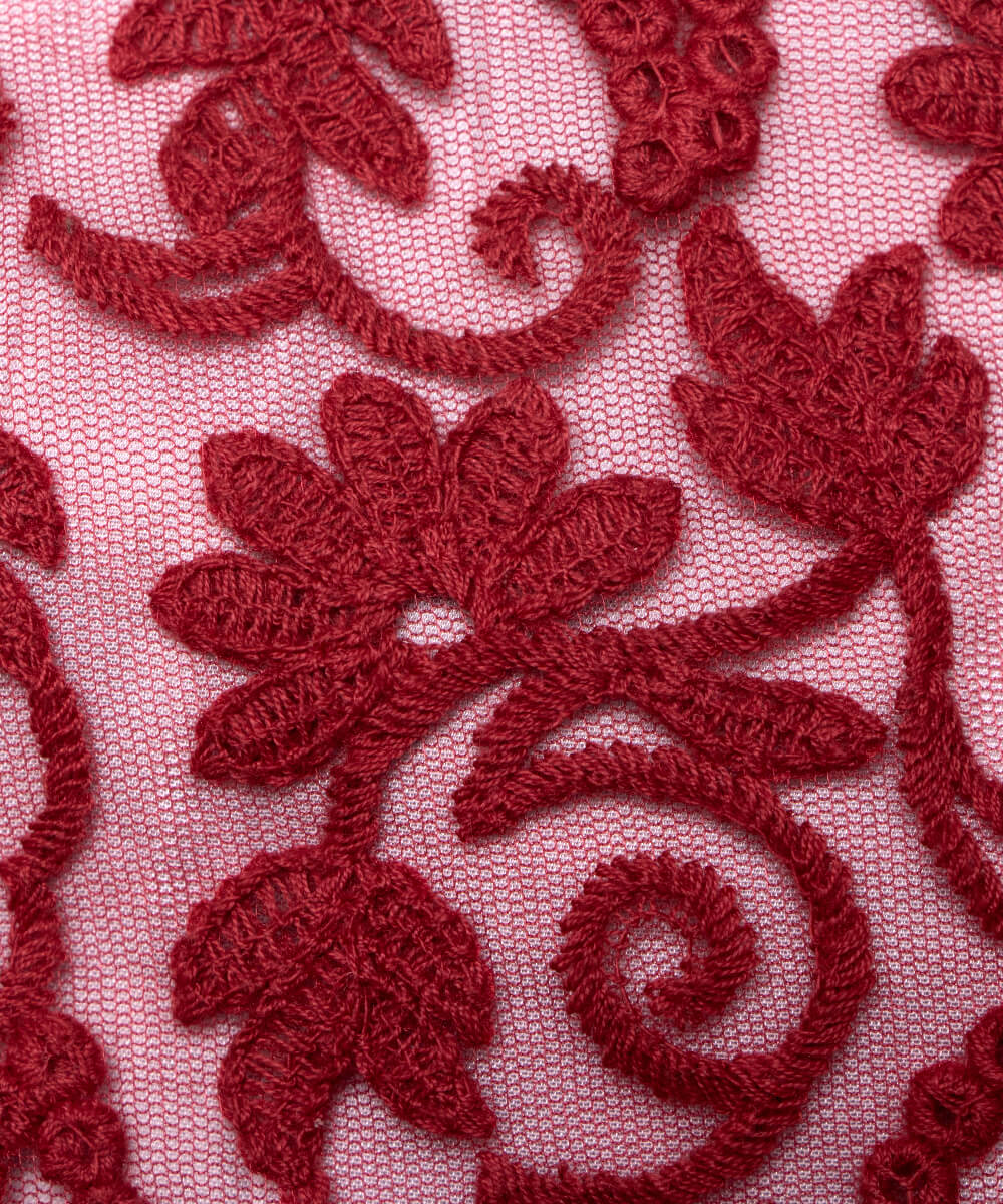 Net Embroidery Fabric Material Boutique Designer