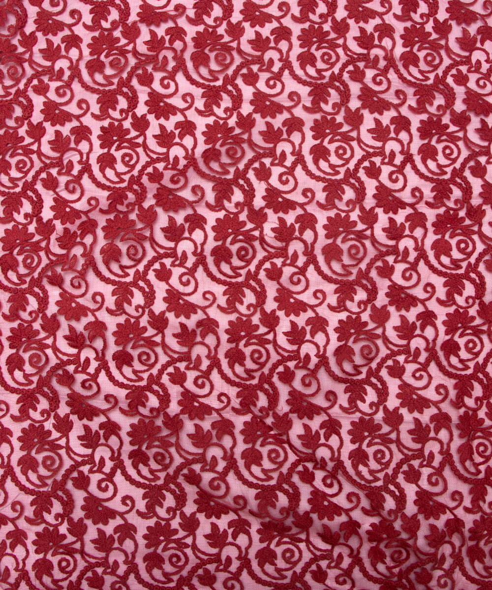 Net Embroidery Fabric Material Boutique Designer