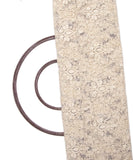 Light Cream Colour Floral Net Embroidery Fabric
