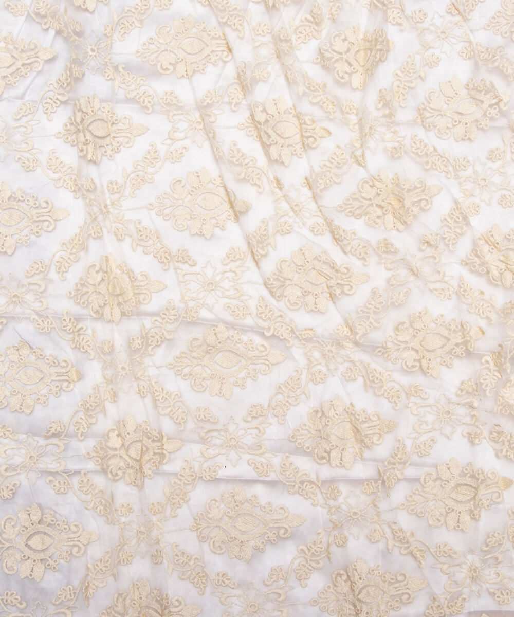 Net Embroidery Fabric Material Boutique Designer